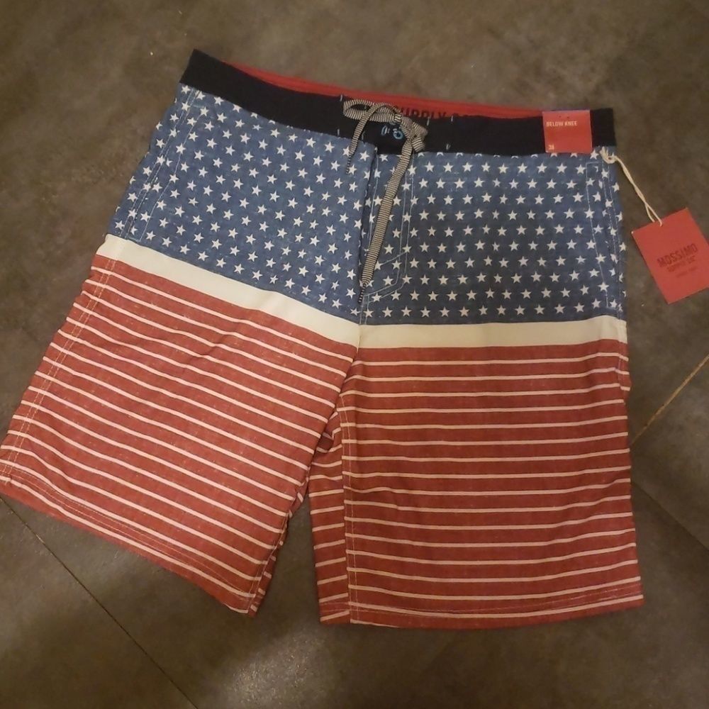 Mossimo size 38 board shorts American patriotic